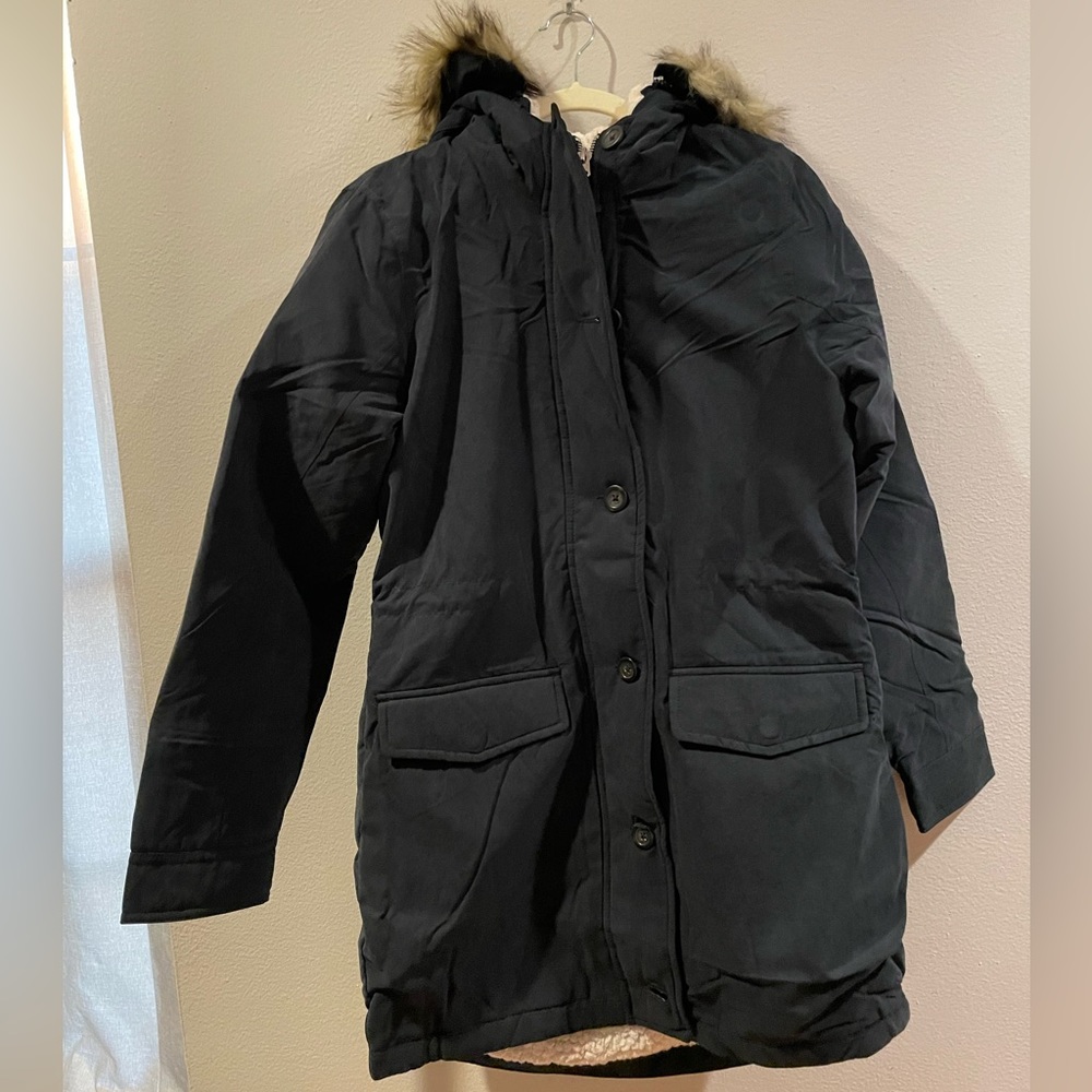 Abercrombie & Fitch Winter Coat with Fur Hood